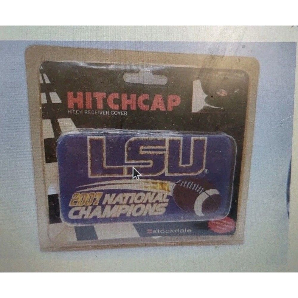 Stockdale LSU Tigers Hitch Cap Receiver Cover 5" 2007 National Champions 1.25-2"